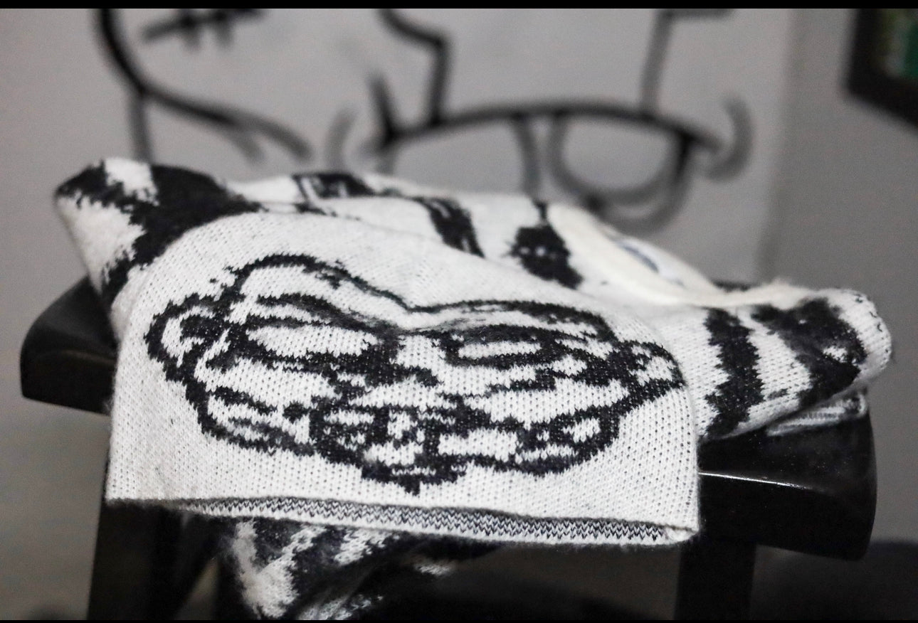 Mohair zombie beanie