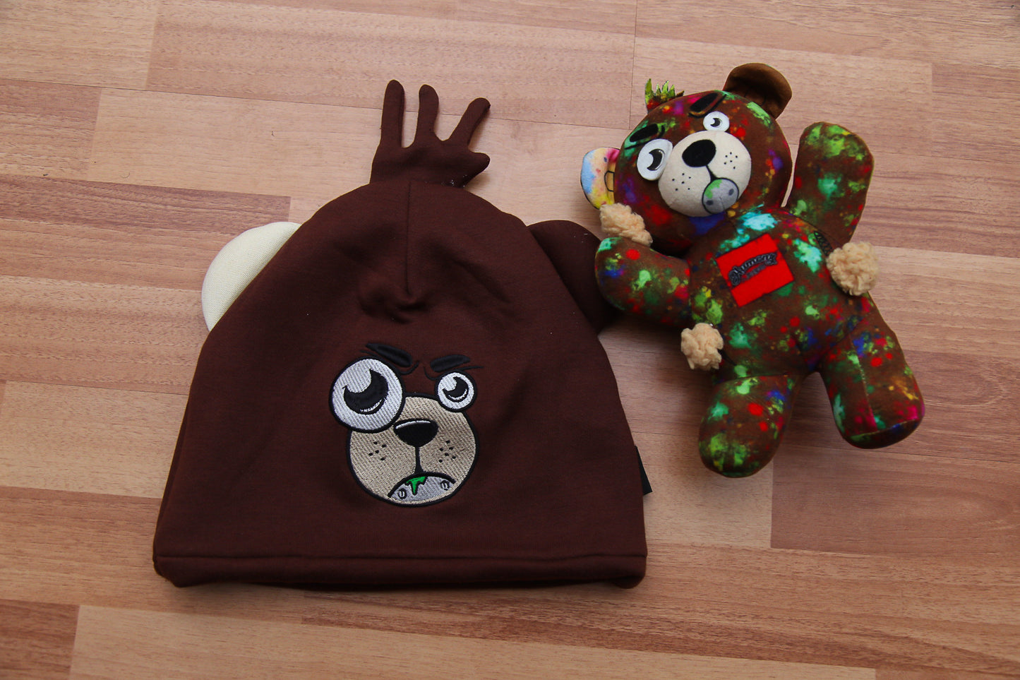 Teddy bear zombie beanie