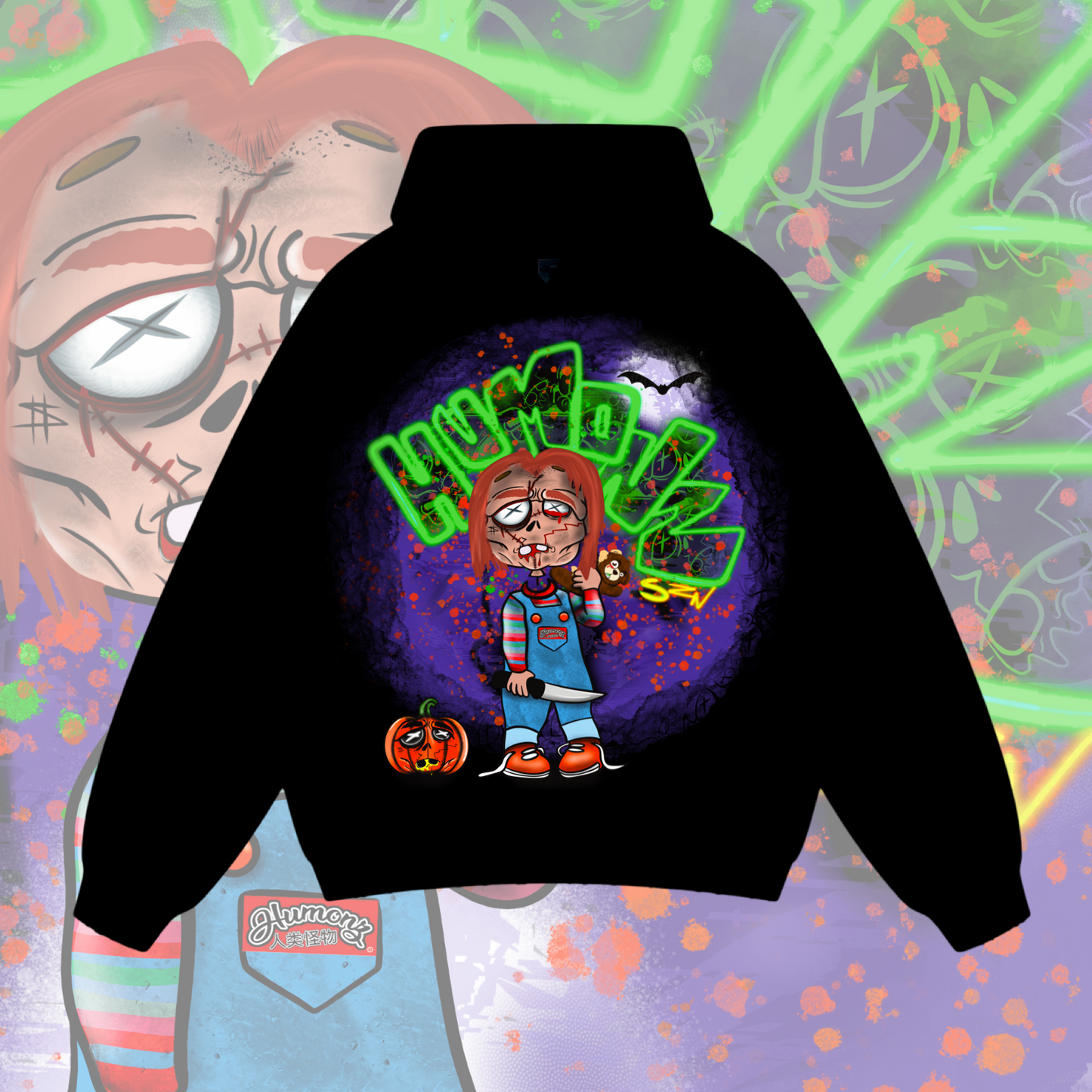 Chuckie zombie hoodie!